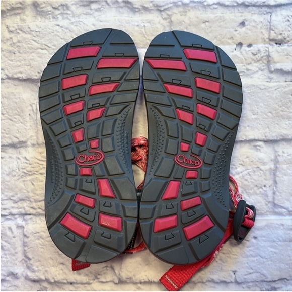 Chaco Girls ZX/1 Ecotread Sport Sandals Pink and Gray Like New Size 3 - Picture 13 of 15